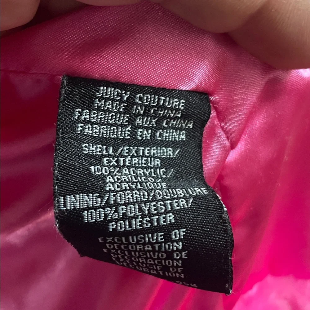 Juicy Couture Black Label Furry Pink Jacket - Picture 6 of 9